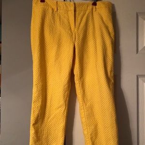 New York & Co Yellow Detailed pants